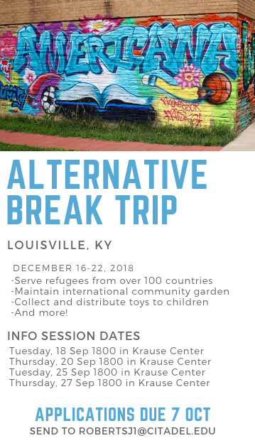 alternative break trip Louisville, KY