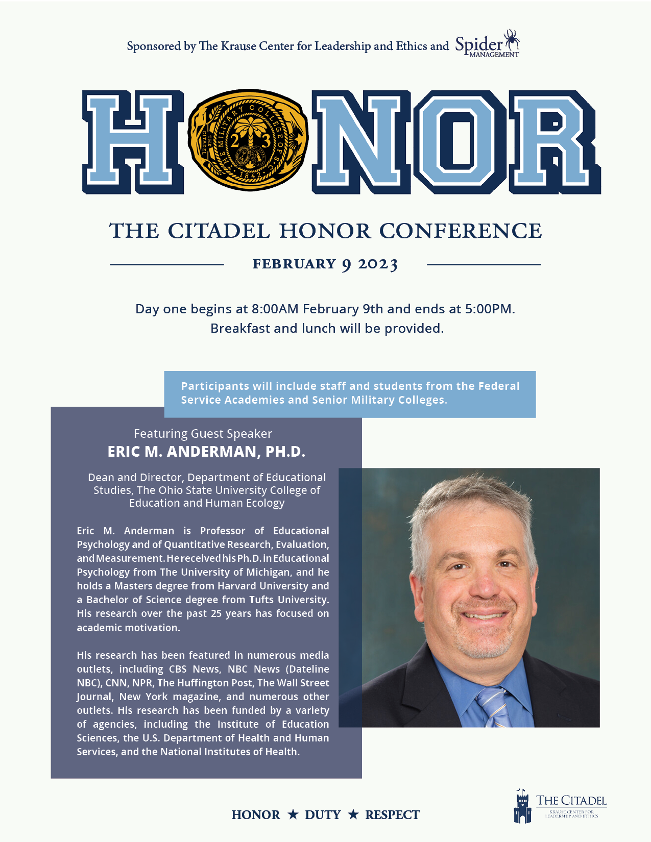 The Citadel Honor Conference Feb 9